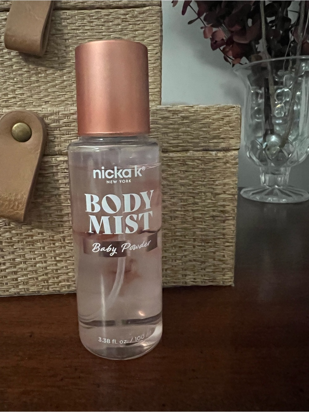 nicka K New York Rose Gold Body Mist - Baby Powder Scent